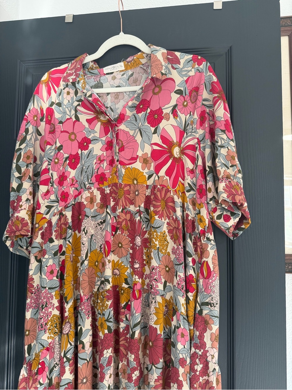 NATURAL LIFE Women's Rebecca Midi Dress in Vintage Floral - Picture 5 of 14